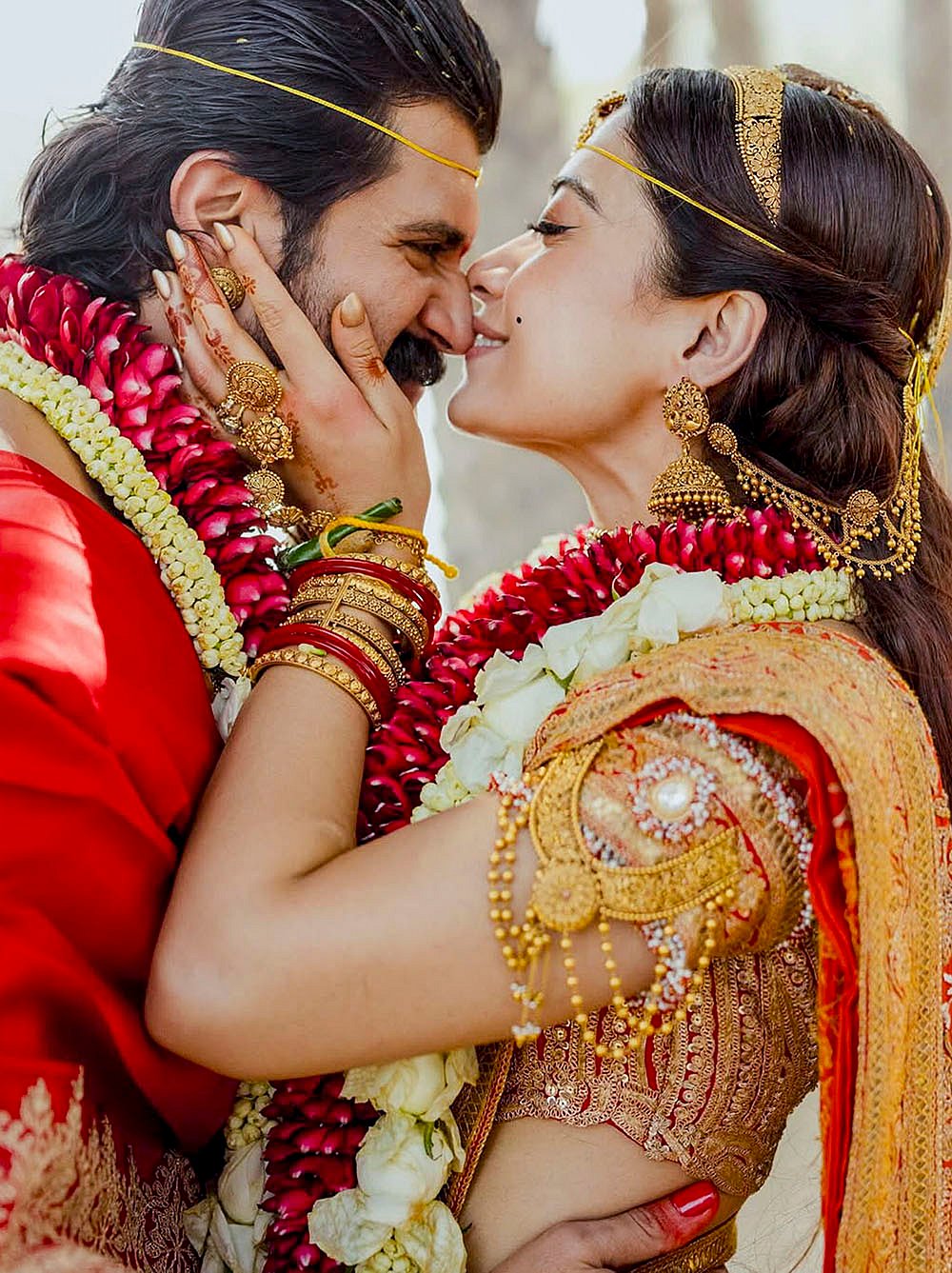 virosh  wedding Telugu wedding attire