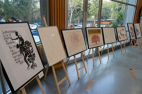 Painters including Atul Dodiya, Mithu Sen, GR Iranna's works in response to the poems were on display