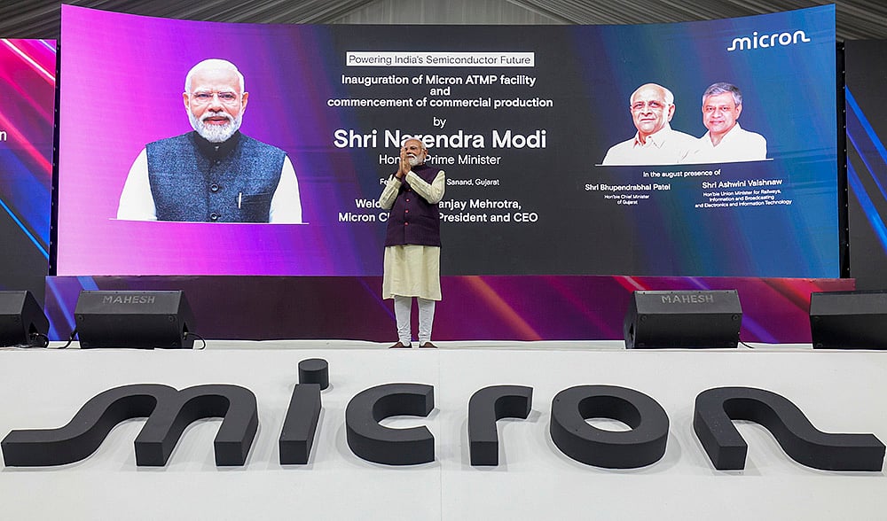 PM inaugurates semiconductor plant in Gujarat
