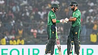 Pakistan Vs Sri Lanka LIVE Score, T20 World Cup 2026: Sahibzada Farhan Lights Up Pallekele With A 59-Ball Century AP Photo/Eranga Jayawardena : Pakistan's Sahibzada Farhan, left, and batting partner Fakhar Zaman touch gloves during the T20 World Cup cricket match between Pakistan and Sri Lanka in Pallekele, Sri Lanka, Saturday, Feb. 28, 2026.