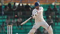 Karnataka Vs Jammu And Kashmir: Qamran Iqbal Slams Century As J&K Inch Closer To Historic Ranji Trophy Title (PTI Photo/Shailendra Bhojak) : Hubballi: Jammu and Kashmir's Qamran Iqbal plays a shot on day four of the Ranji Trophy 2025-26 final cricket match between Karnataka and Jammu and Kashmir, at KSCA Cricket Stadium, in Hubballi, Dharwad district, Friday, Feb. 27, 2026.