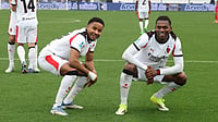 Cremonese 0-2 AC Milan, Serie A 2025-26: Late Pavlovic And Leao Goals Keep Rossoneri In Touch Christopher Nkunku and Rafael Leao celebrate the latter's goal