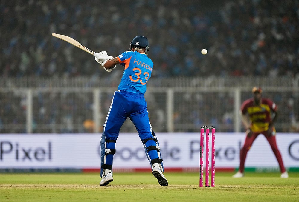 India Vs West Indies T20 World Cup Cricket super 8 match-Hardik Pandya
