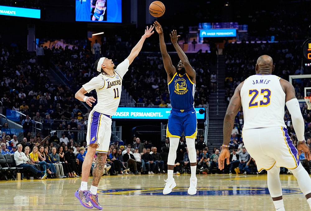 Golden State Warriors Vs Los Angeles Lakers NBA basketball photo-Draymond Green