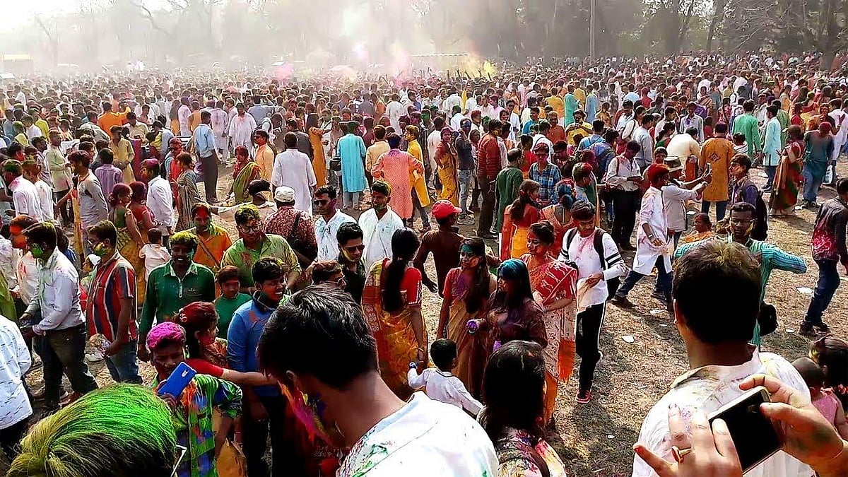 Vibrant Basanta Utsav celebration at Shantiniketan