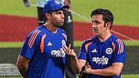 | Photo: PTI/Swapan Mahapatra : India's captain Suryakumar Yadav, left, and head coach Gautam Gambhir during a practice session ahead of an ICC Men's T20 World Cup 2026 cricket match between India and West Indies, at the Eden Gardens, in Kolkata, West Bengal.