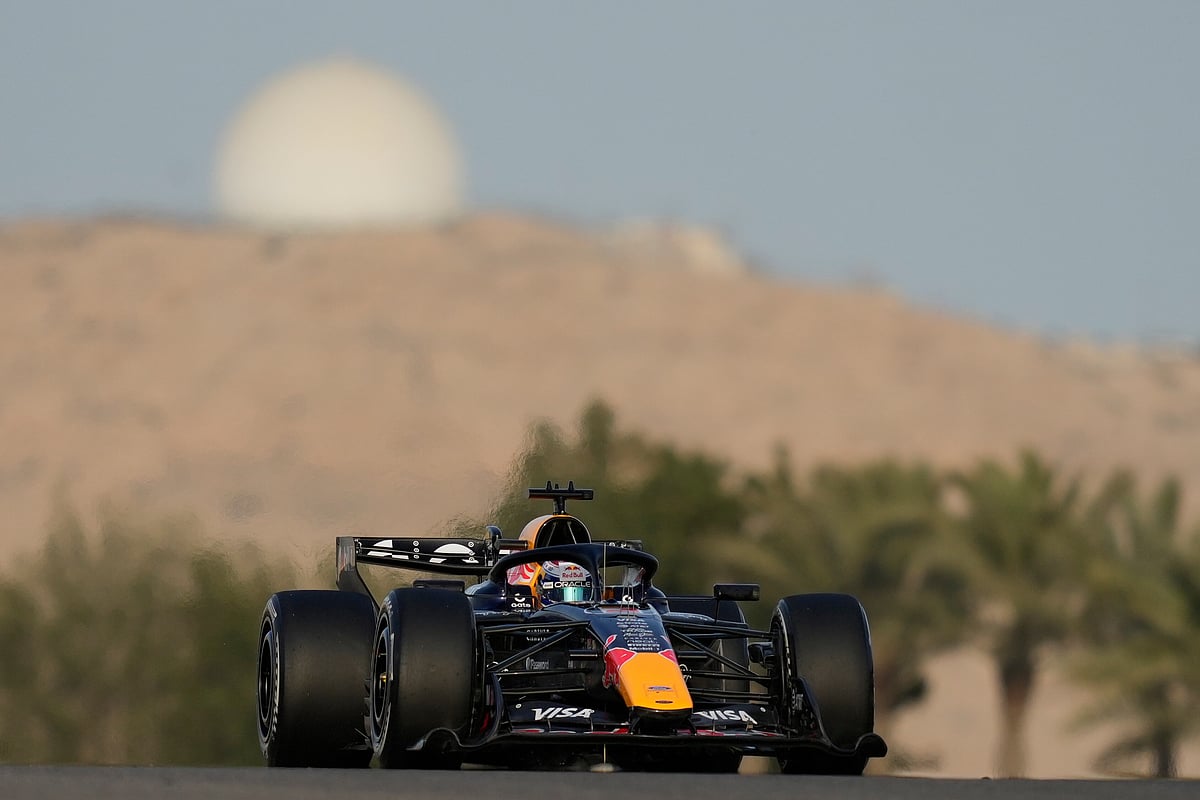 Red Bull driver Max Verstappen of the Netherlands steers his car during a Formula One pre-season test at the Bahrain International Circuit in Sakhir, Bahrain, Feb. 11, 2026.  - | Photo: AP/Altaf Qadri