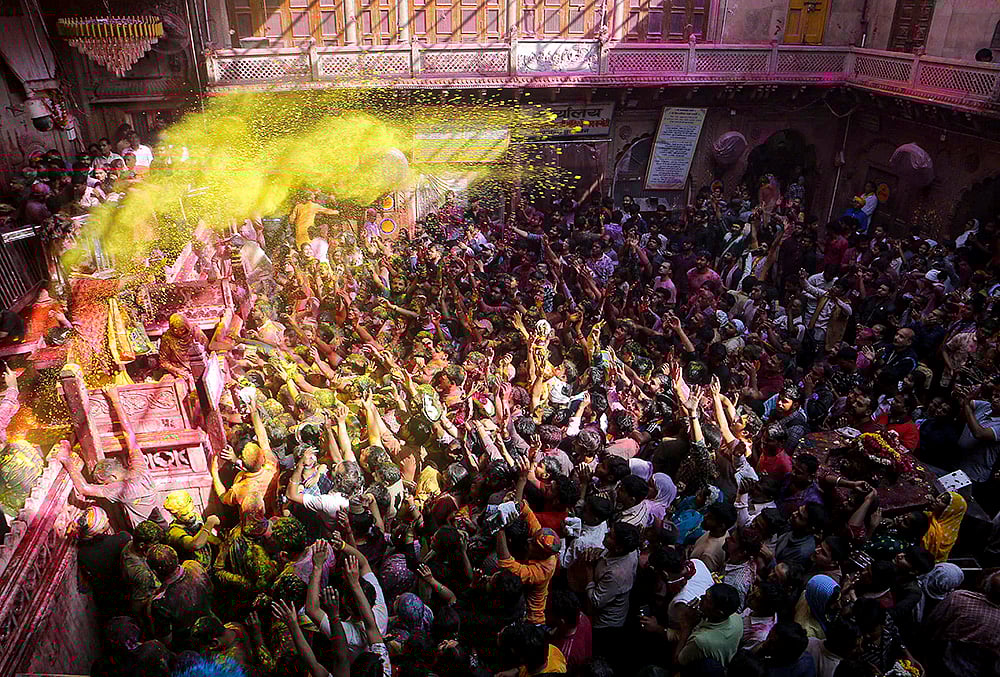 Holi celebration in Vrindavan
