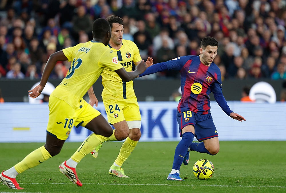 Barcelona vs Villareal La Liga soccer-Roony Bardghji