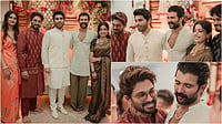 Newlyweds Rashmika Mandanna-Vijay Deverakonda Attend Allu Sirish's Pre-Wedding Ceremony - Check Pics X/Saurabh Pal : Rashmika-Vijay attend Allu Sirish's pre-wedding ceremony