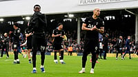 | Photo: PA/John Walton via AP : Tottenham Hotspur's Pape Matar Sarr, left, and Richarlison on the pitch after their English Premier League soccer match against Fulham in London, Sunday, March 1, 2026.