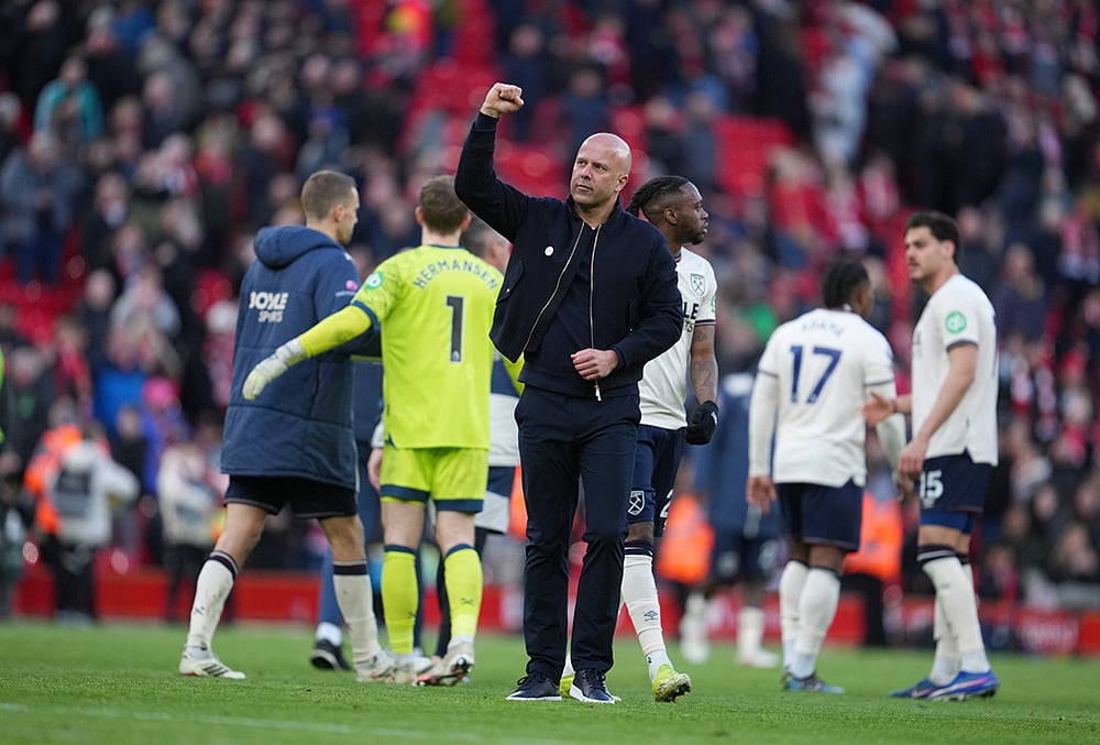 Liverpool Vs West Ham United Premier League soccer-Arne Slot
