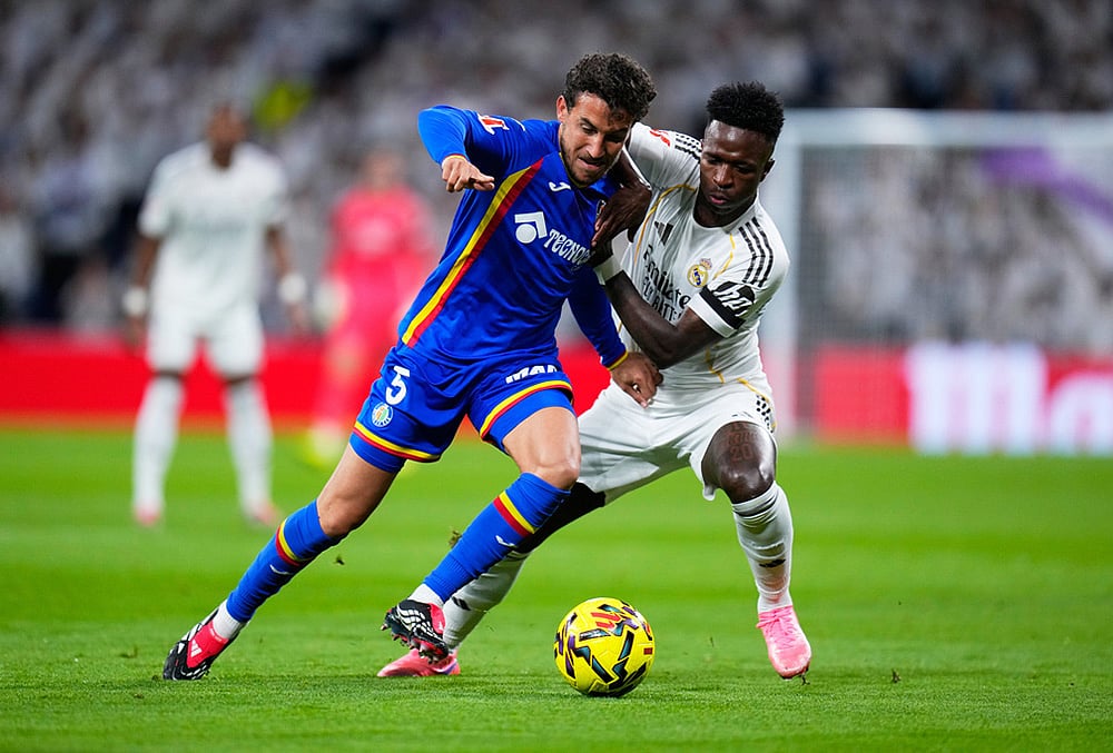 Real Madrid vs Getafe La Liga soccer-Vinicius Junior