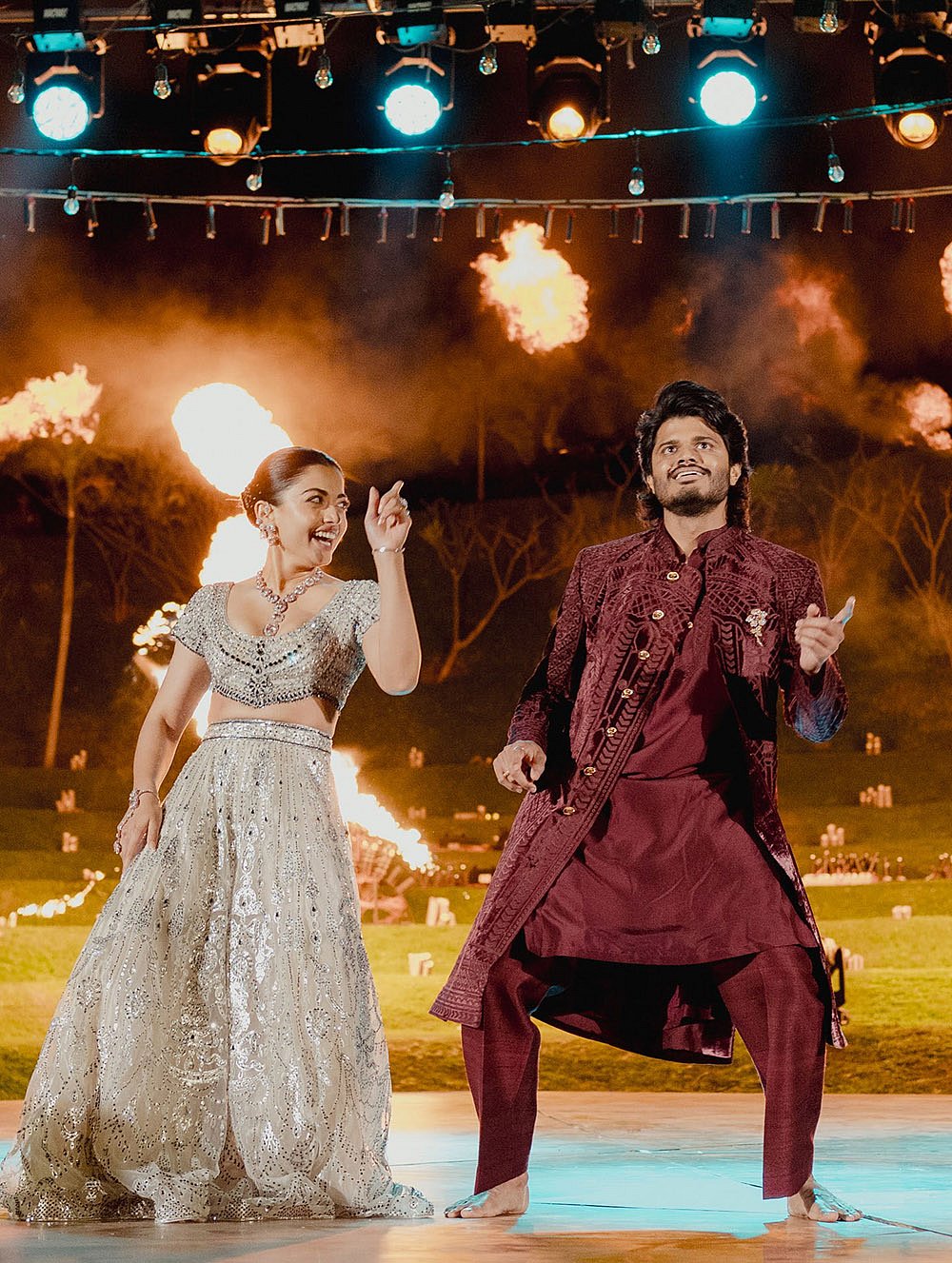 rashmika mandanna vijay deverakonda sangeet ceremony