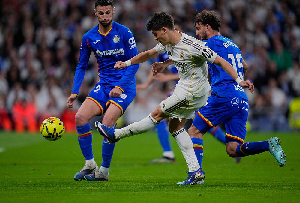 Real Madrid vs Getafe La Liga soccer-Arda Guler