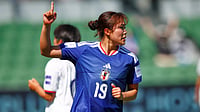 AFC Women’s Asian Cup 2026: Japan Registers 2-0 Victory Over Taiwan In Group C Opener AP/Gary Day : Japan's Momoko Tanikawa reacts after scoring her team's first goal during the Women's Asia Cup soccer match between Japan and Taiwan in Perth, Wednesday, March 4, 2026.