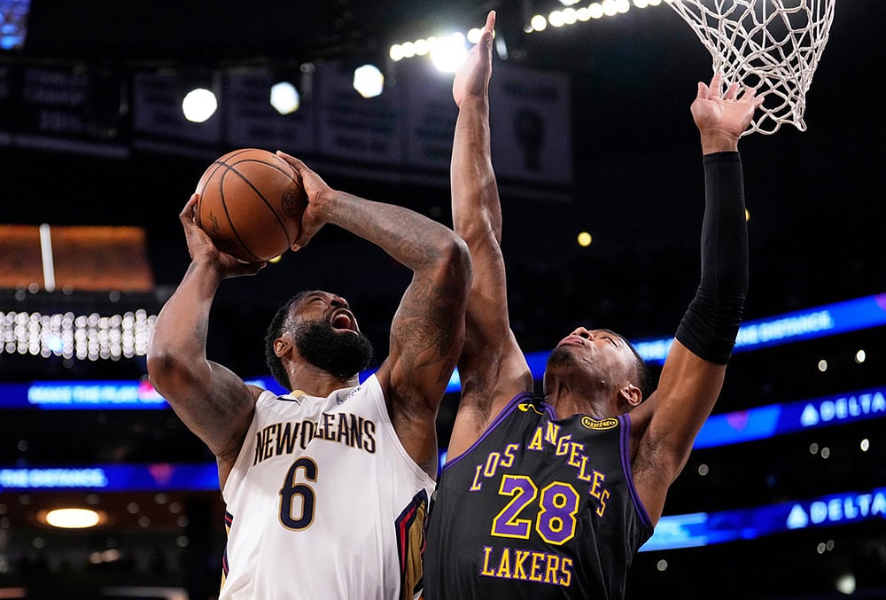 Lakers Vs Pelicans NBA Basketball game-DeAndre Jordan