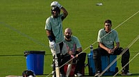 South Africa vs New Zealand, T20 World Cup 2026 Semi-Final: Kiwis Win Toss, Elect To Field First AP Photo/Bikas Das : New Zealand's captain Mitchel Santner, right, Daryl Mitchell, centre and Rachin Ravindra take a break during the practice session ahead of their T20 World Cup cricket match against South Africa, in Kolkata, India, Tuesday, March 3, 2026.