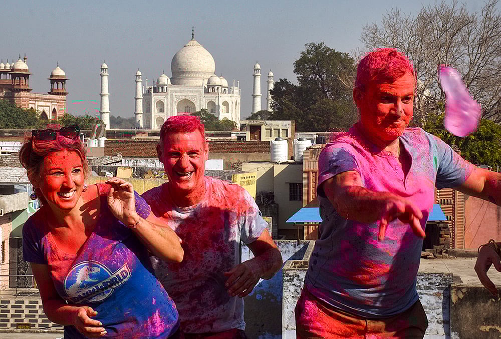 Holi festival in Agra