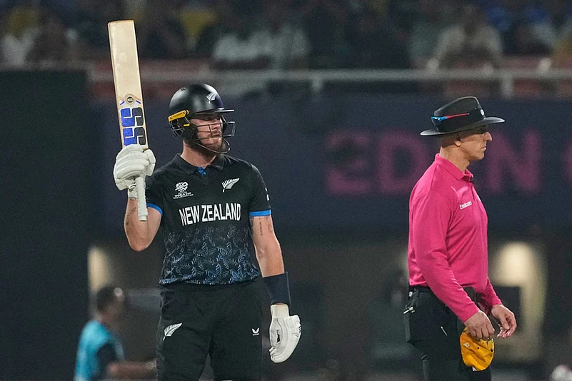 South Africa Vs New Zealand T20 World Cup semi final photos-Finn Allen