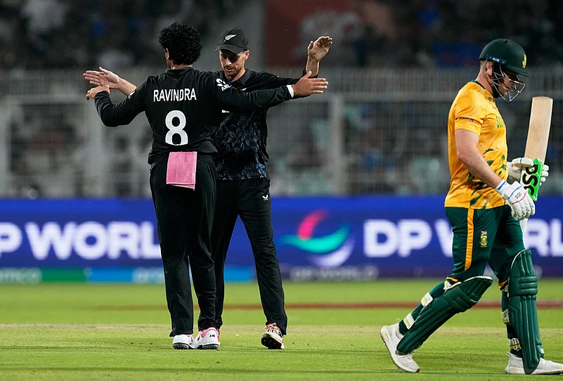 South Africa Vs New Zealand T20 World Cup semi final photos-Rachin Ravindra
