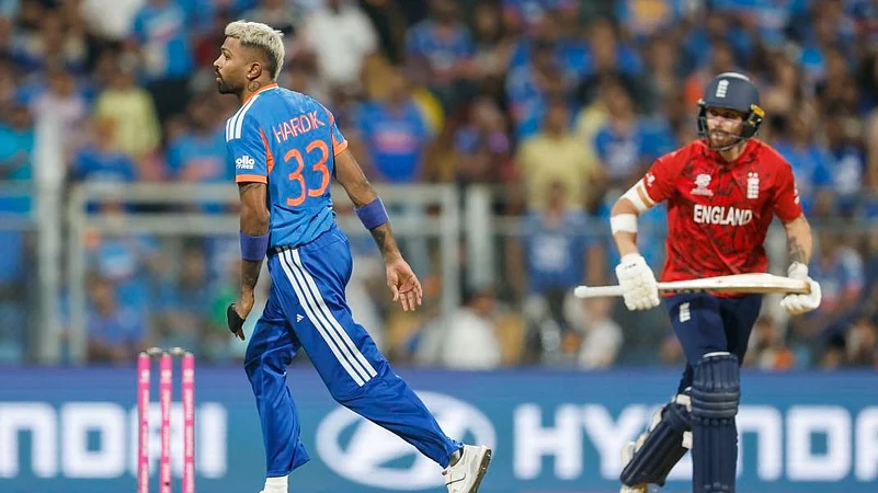 india vs england icc t20 world cup 2026 hardik pandya first over wicket