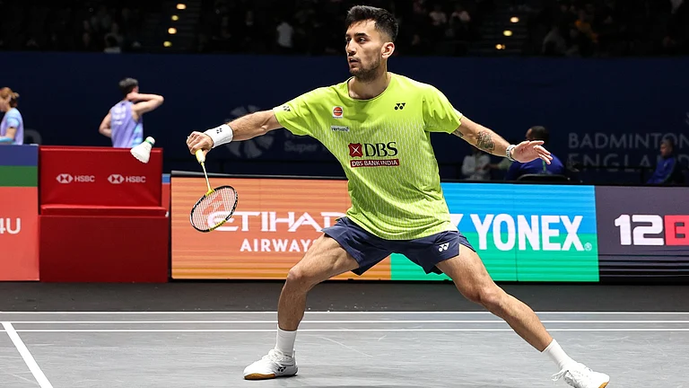 Lakshya Sen in All England 2026 Opening Round - Badminton Photo