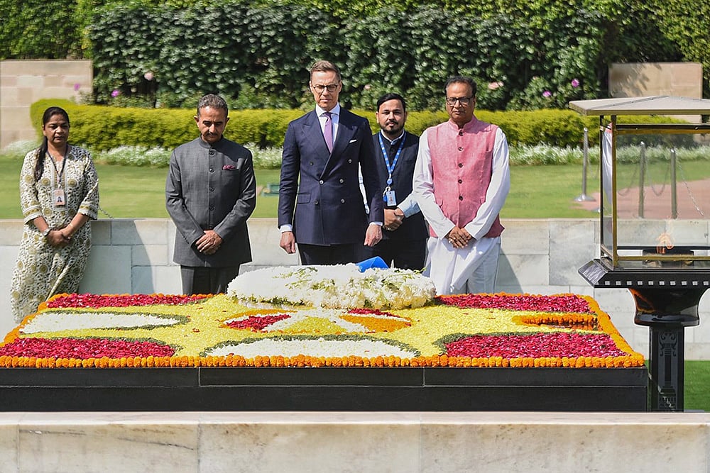 Finland President in Delhi