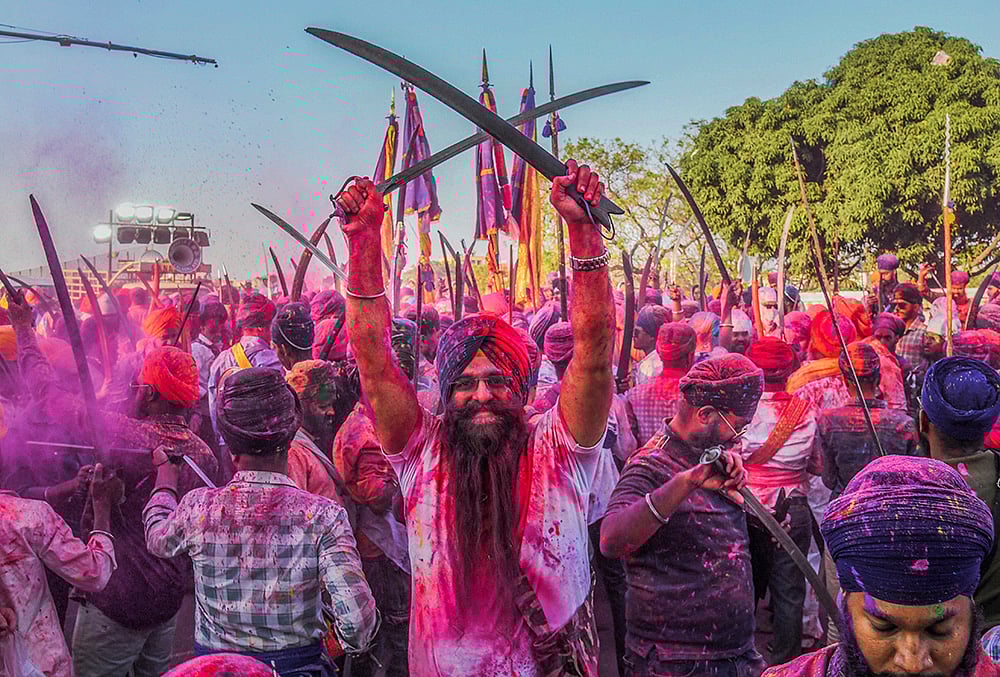 Holla Mohalla Nagar Kirtan procession in Hyderabad