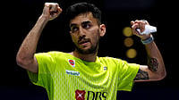 Lakshya Sen At All England Open: Five Reasons Why You Should Follow Indian Shuttler's Campaign Bradley Collyer/PA via AP : India's Lakshya Sen celebrates winning his men's singles match against China's Shi Yuqi on day one of the All England Open Badminton Championships in Birmingham.