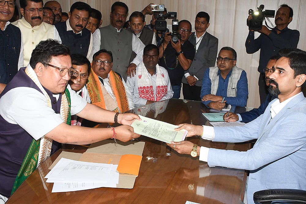 Pramod Boro filed nomination papers