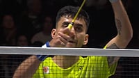 X : Lakshya Sen reacts after beating Angus Ng Ka Long