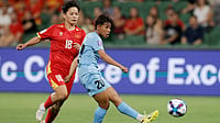 India Vs Japan Preview, AFC Women’s Asian Cup 2026: Blue Tigresses Look To Keep Campaign Alive Against Group Leaders | Photo: AP/RICHARD WAINWRIGHT : India's Sanfida Nongrum, right, scores her team's first goal as Vietnam's Cù Thị Huỳnh Như looks on during the Women's Asia Cup soccer match between India and Vietnam in Perth, Australia, Wednesday, March 4, 2026.