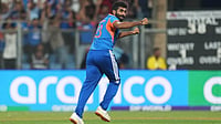 T20 World Cup 2026: Gavaskar Hails ‘Once-In-A-Century’ Bumrah After Superb Death Bowling Seals India Win | Photo: AP/Rafiq Maqbool : India's Jasprit Bumrah celebrates the dismissal of England's captain Harry Brook during the T20 World Cup cricket semi-final match between India and England in Mumbai, India, Thursday, March 5, 2026.