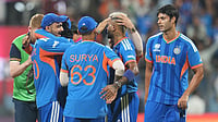 T20 World Cup 2026 Dispatch: ICC Announce Umpires For Final, Ricky Martin To Perform In Closing Ceremony AP Photo/Rafiq Maqbool : Indian players celebrate after their win in the T20 World Cup cricket semi-final match against England in Mumbai, India, Thursday, March 5, 2026.