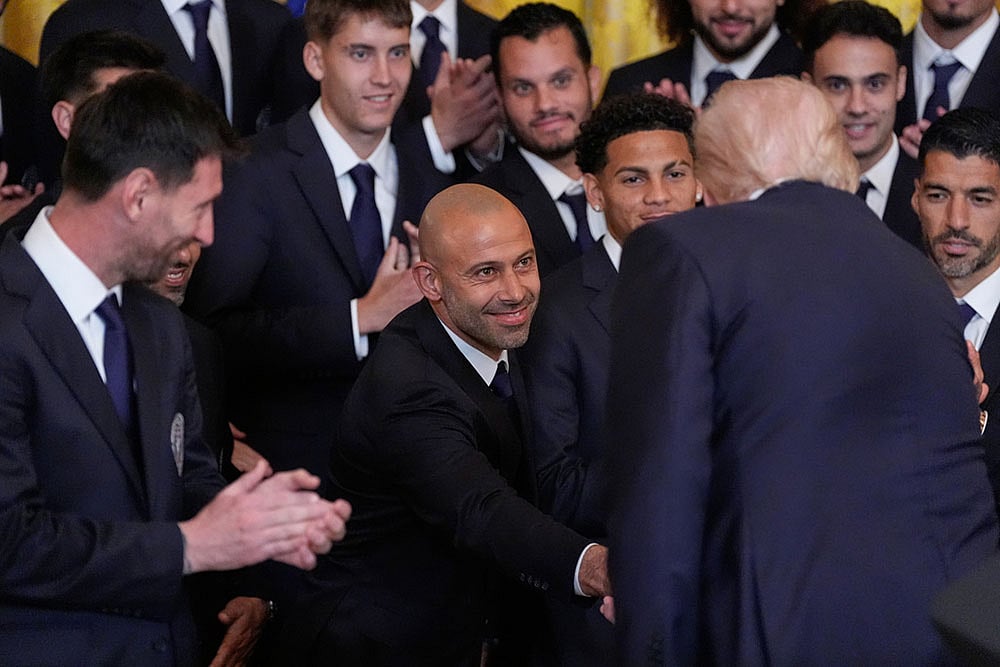 US Prez Donald Trump Meets Lionel Messi
