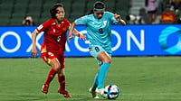 | Photo: AIFF : India's Sanju Yadav in action during the AFC Women's Asian Cup match against Vietnam on March 4, 2026.