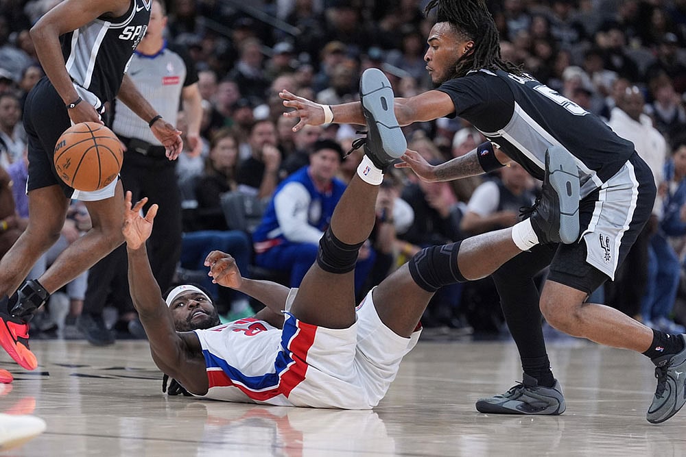 NBA Basketball Game: Detroit Pistons vs San Antonio Spurs