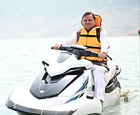 Uttarakhand CM Pushkar Singh Dhami at the Tehri Lake Festival