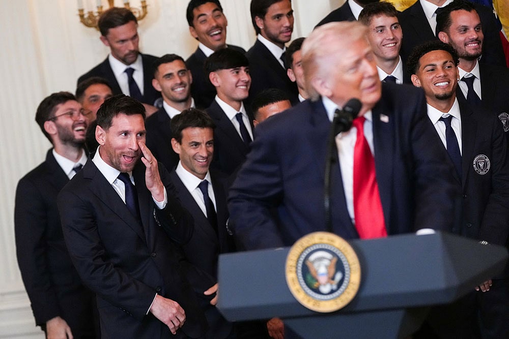 US Prez Donald Trump Meets Lionel Messi
