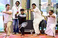 Day In Pics: March 06, 2026 | Photo; AICC via PTI : In this image received on March 6, 2026, Leader of Opposition in the Lok Sabha Rahul Gandhi, Congress leader KC Venugopal and others during an interaction with students at Marian College, Kuttikkanam, in Idukki district, Kerala.