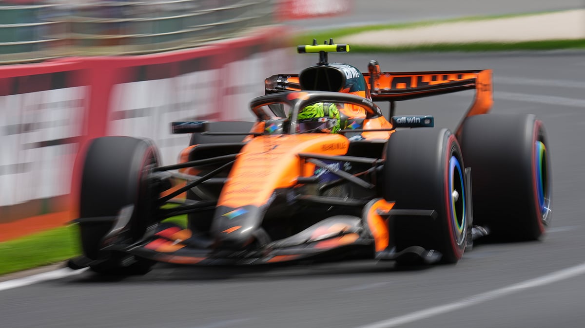 McLaren driver Lando Norris of Britain steers his car during the third practice session for the Australian Formula One Grand Prix at Albert Park, in Melbourne, Australia, Saturday, March 7, 2026. - | Photo: AP/Asanka Brendon Ratnayake