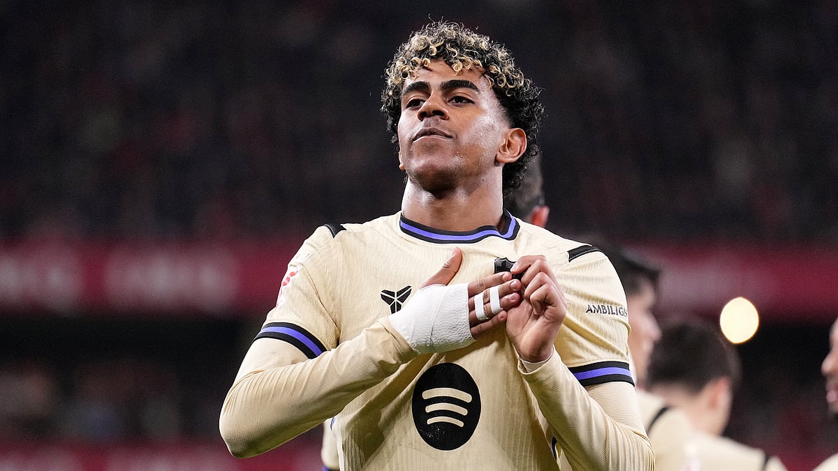 Barcelona's Lamine Yamal - null