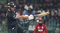 India Vs New Zealand, T20 World Cup 2026 Final: Three Key Battles To Look Forward To In IND Vs NZ Clash | Photo: AP/Eranga Jayawardena : New Zealand's Finn Allen plays a shot during the T20 World Cup cricket match between England and New Zealand in Colombo, Sri Lanka.