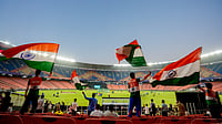 India Vs New Zealand Final: Hotel Tariffs Flying High In Ahmedabad For T20 World Cup Title Bout PTI : Fans wave the national flag on the eve of the ICC T20 World Cup 2026 final between India and New Zealand, at the Narendra Modi Stadium in Ahmedabad.