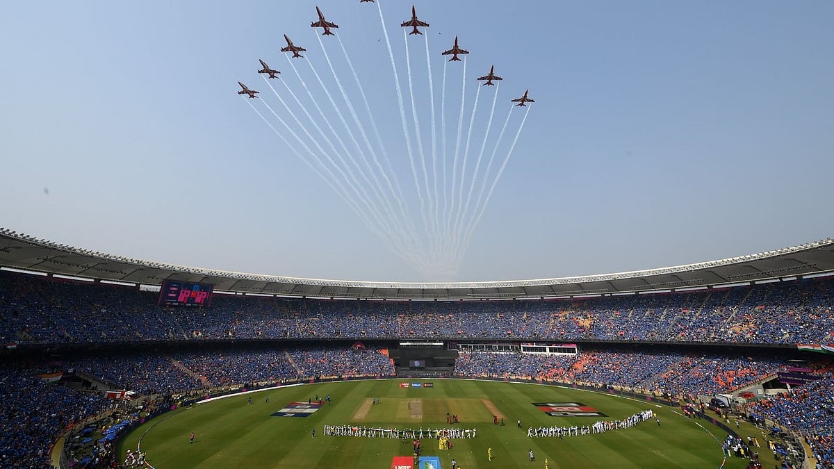 Heavy security to be deployed at the Narendra Modi Stadium in Ahmedabad for the India vs New Zealand ICC T20 World Cup 2026 match. - BCCI/X
