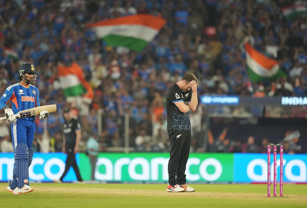 India vs New Zealand T20 World Cup Cricket final-James Neesham