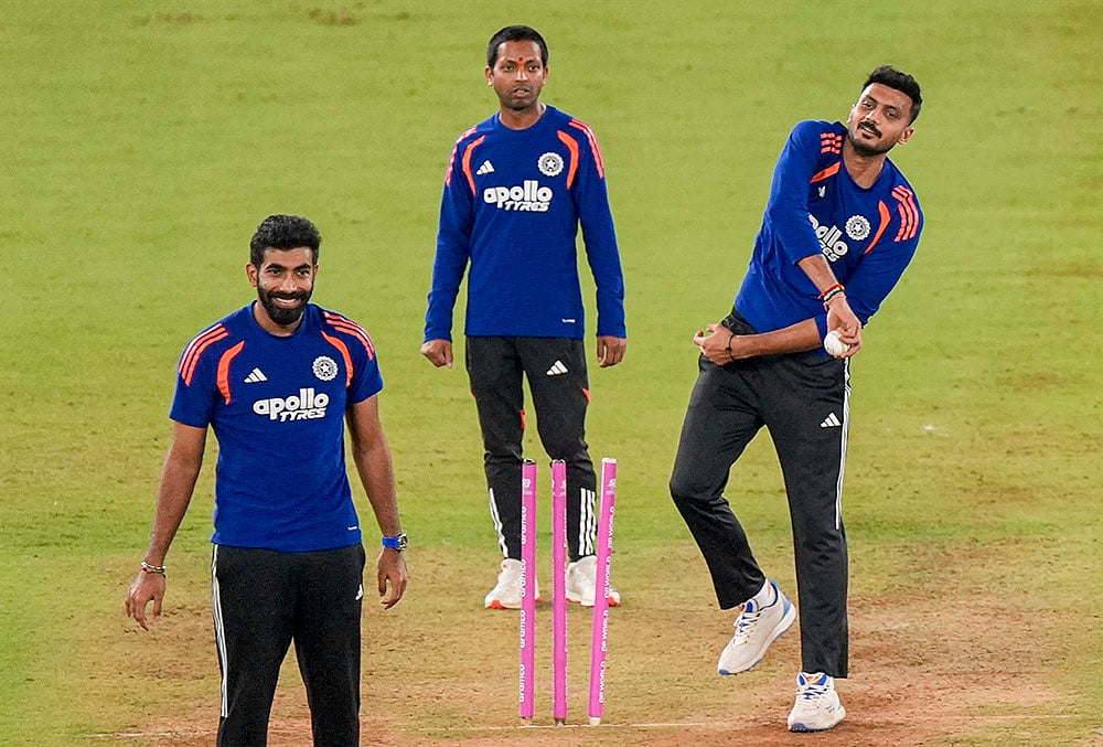 India Vs New Zealand T20 World cup Final, Team India Training photo-Jasprit Bumrah