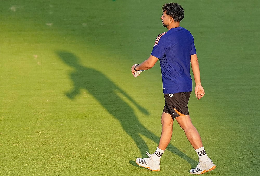 India Vs New Zealand T20 World cup Final, Team India Training photo-Kuldeep Yadav