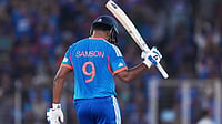 India Vs New Zealand, T20 World Cup 2026 Final: Sanju Samson Credits Sachin Tendulkar Talks After Title Win | Photo: AP/Ajit Solanki : India's Sanju Samson celebrates his fifty runs during the T20 World Cup cricket final match between India and New Zealand in Ahmedabad, India, Sunday, March 8, 2026.